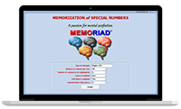 Memoriad - Memorization of Special Numbers